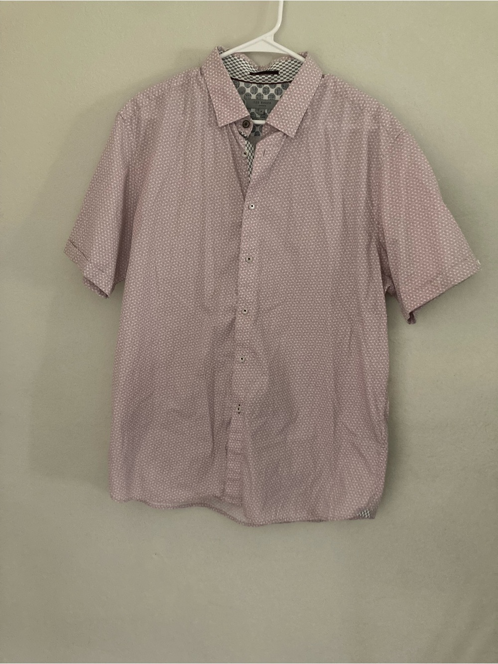 Ted Baker Light Pink Short-Sleeve Button-Down Shirt